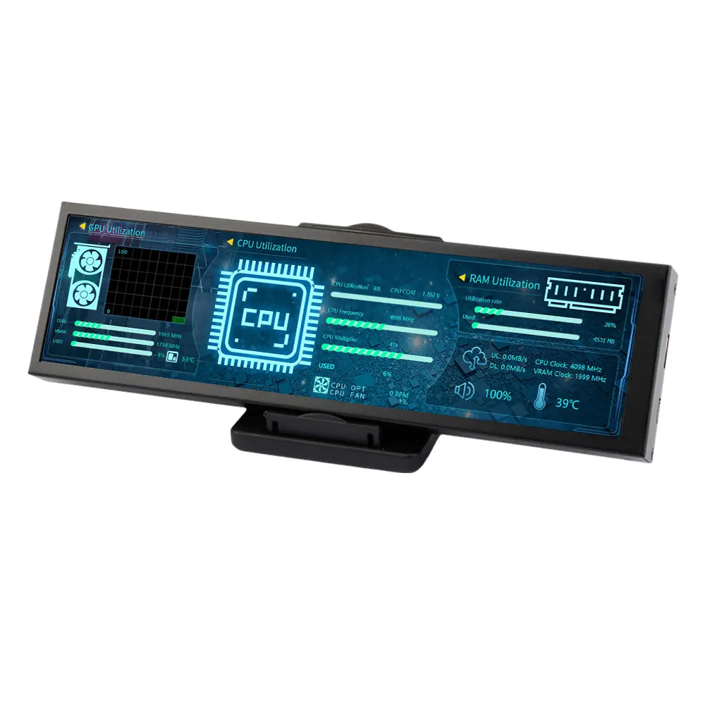 8.8インチ　長尺LCD 1920×480 P高品位駆動ボード補助ディスプレイ 8.8インチ 長尺LCD 1920×480 P高品位駆動ボード補助ディスプレイ