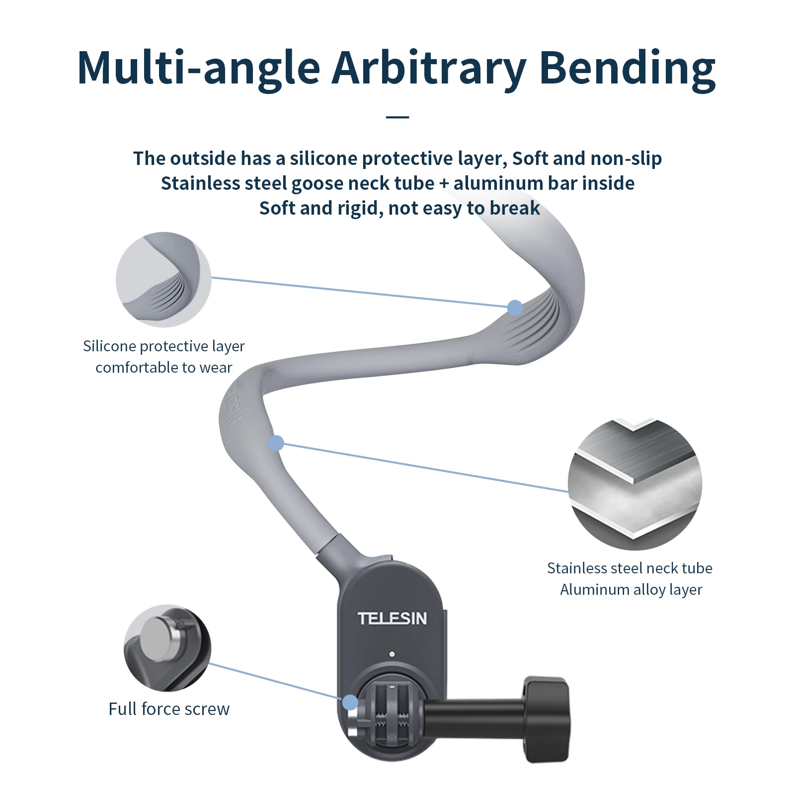 Supporto Magnetico Per Action Cam E Smartphone - Compatibile Con GoPro, DJI, Insta360 - Foto 2