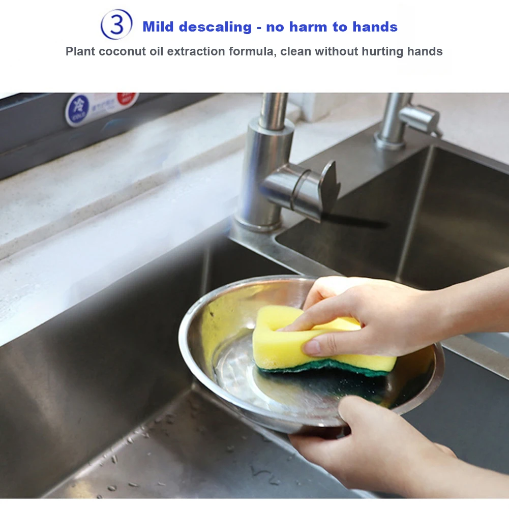 250g Cleaning Bubble Powder Remover Grease Away Cleaner Anti-Rust Kitchen Detergent Powder Dirt Stubborn Stains Remover