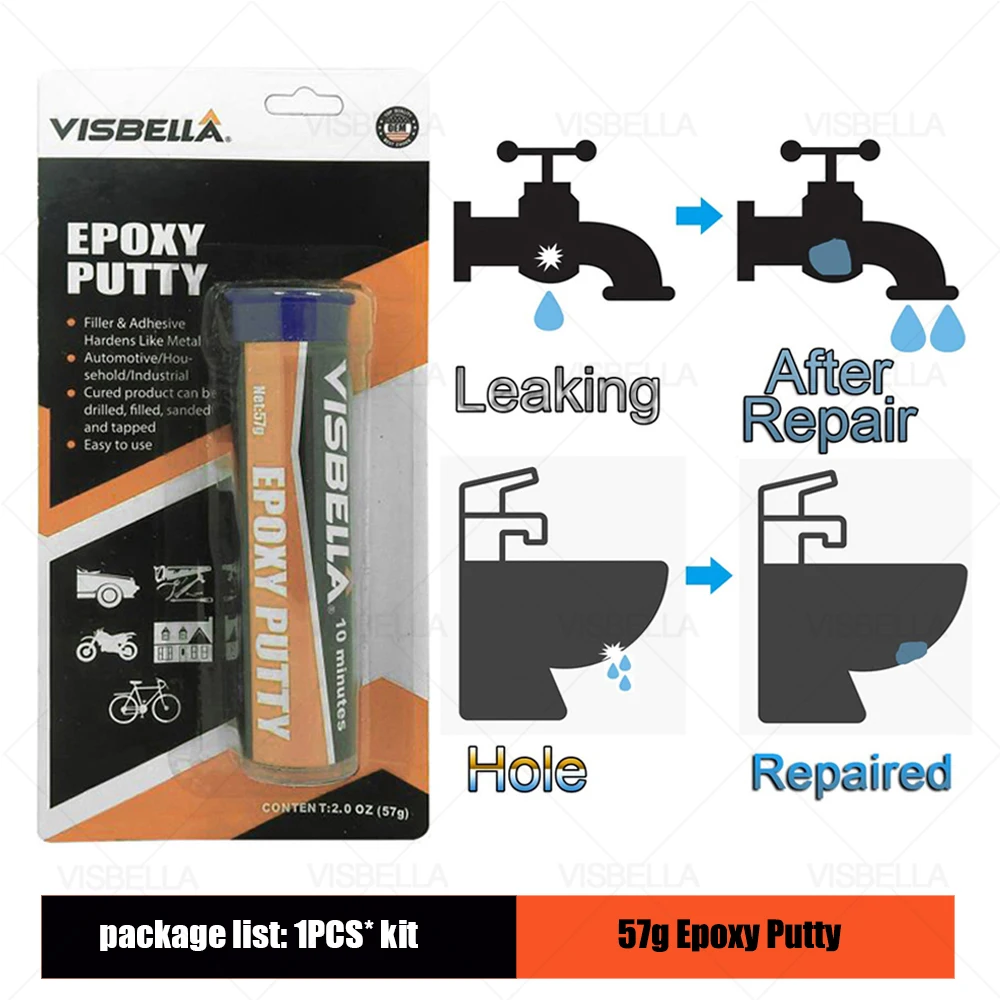 2oz Epoxy Putty Fast Repair Epoxy Glue, Metal, Plastic, Wood, Glass,  Ceramic Crack Filler, Heat Resistant and Waterproof - AliExpress