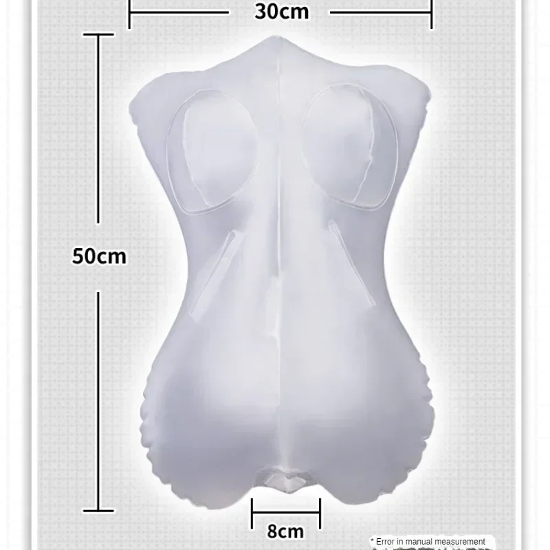 Sex Toys One-piece transparent inflatable gun frame pillow doll men's bed masturbator