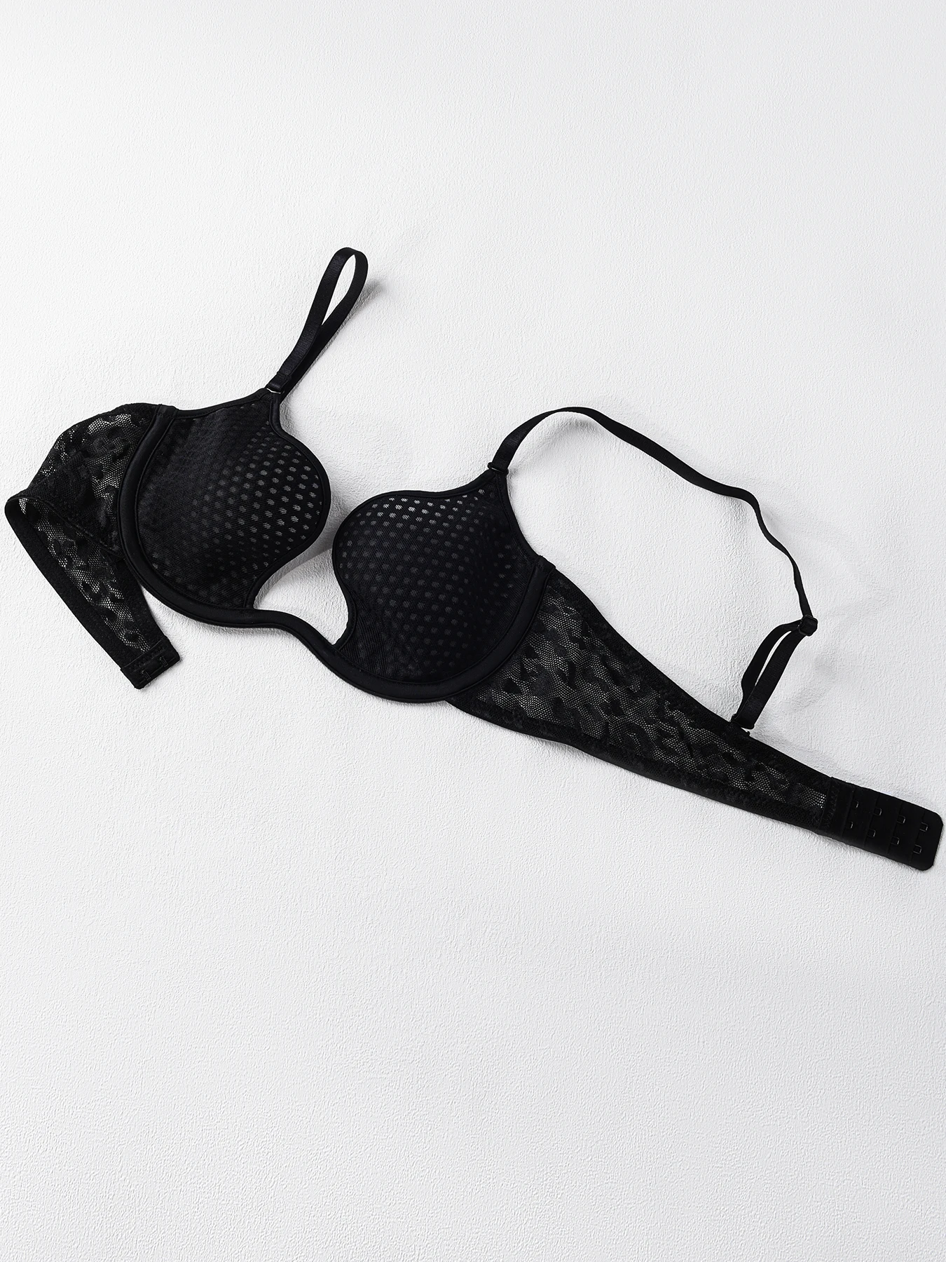 Sexy U-shaped spacer bra thin mesh Breathable underwear underwire comfortable stylish Lingerie bralette
