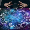 12 Constellations Tarot Card Tablecloth Altar Cloth Sun Moon Starry Sky Tarot Tablecloth For Spread Tarot Reading Cover Decor 2