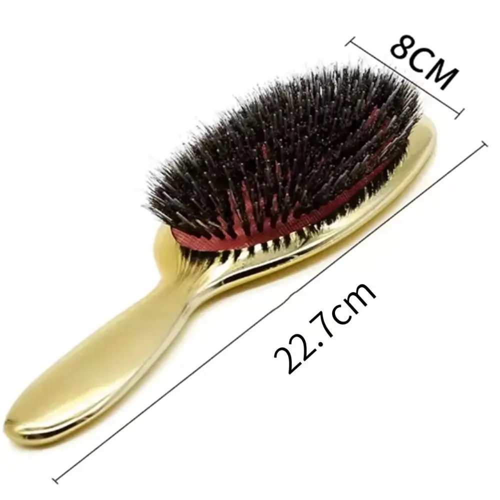 PS Boar Bristle Paddle Hair Brush Oval Shape Paddle Shape Hair Brush Hair Care Anti Static Hairdressing Massage Comb