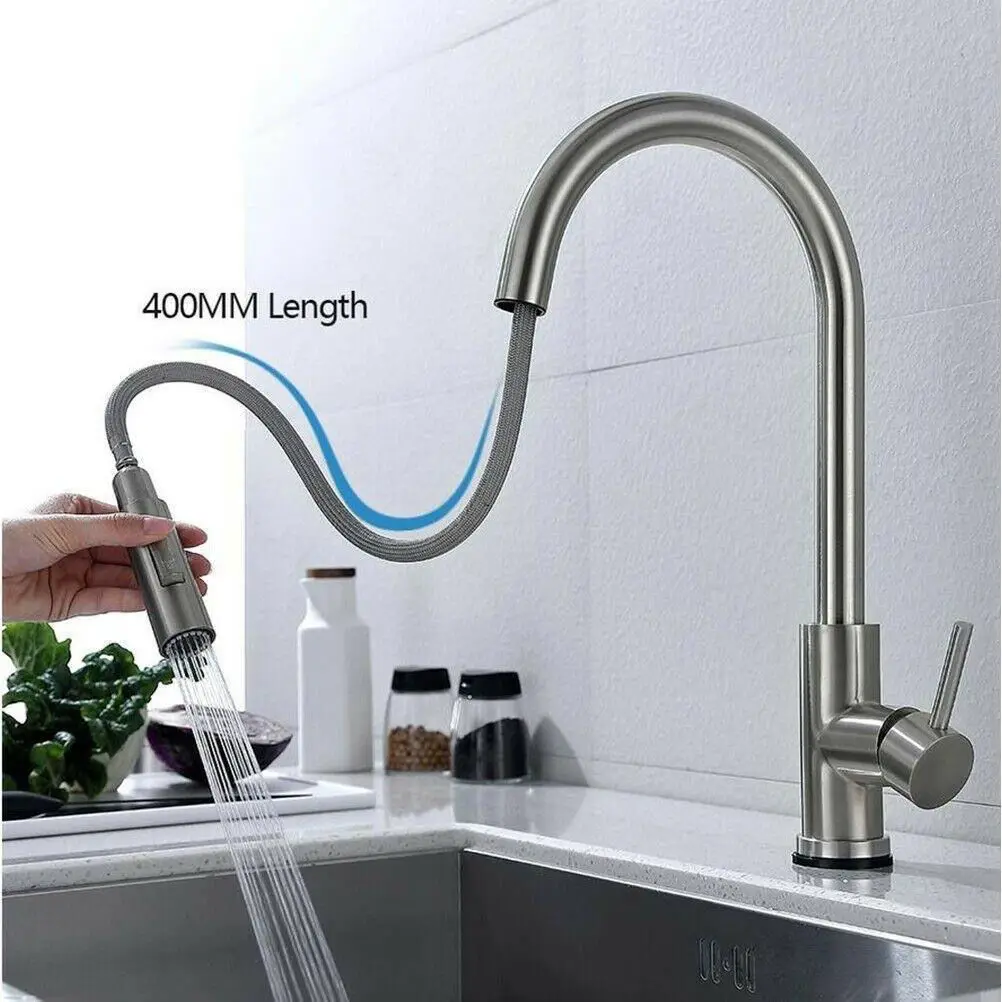 Faucet, kitchen pull-out sink faucet, hot and cold water, household use, vegetable washing, rotatable, bathroom 1