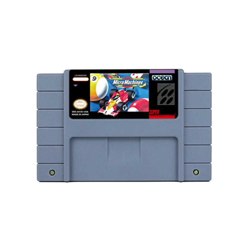 Micro Machines 1 2 Action Game Per Snes 16 Bit Retro Cart Regalo Per Bambini