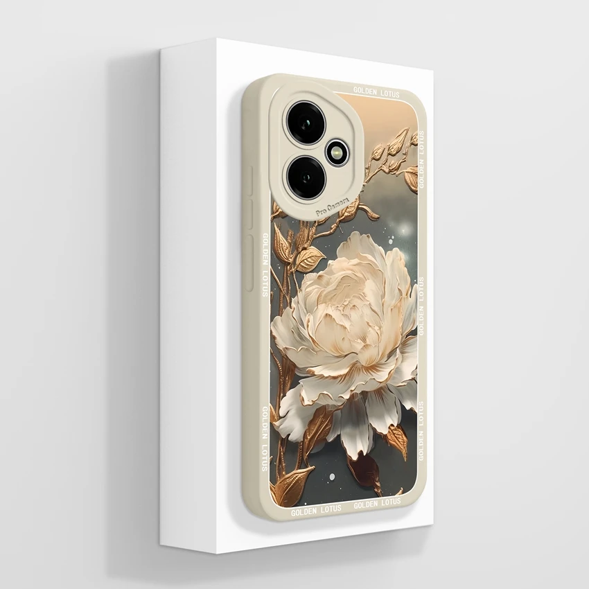 Cute Cat Pattern Soft Silicone Phone Case with Screen Protector - Anti-Slip Shell