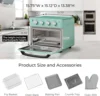 Retro Toaster oven - 19QT Air Fryer Oven & Toasters Combo, Large 7 in 1 Convection Oven for Family Use, 360° Even & Healthy Cook 2