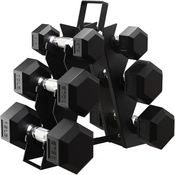 Rubber Hex Dumbbell Sets 1