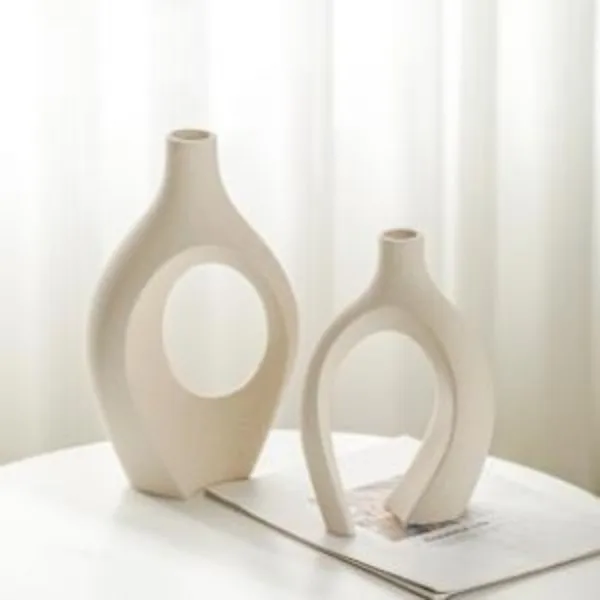 nordic white vase