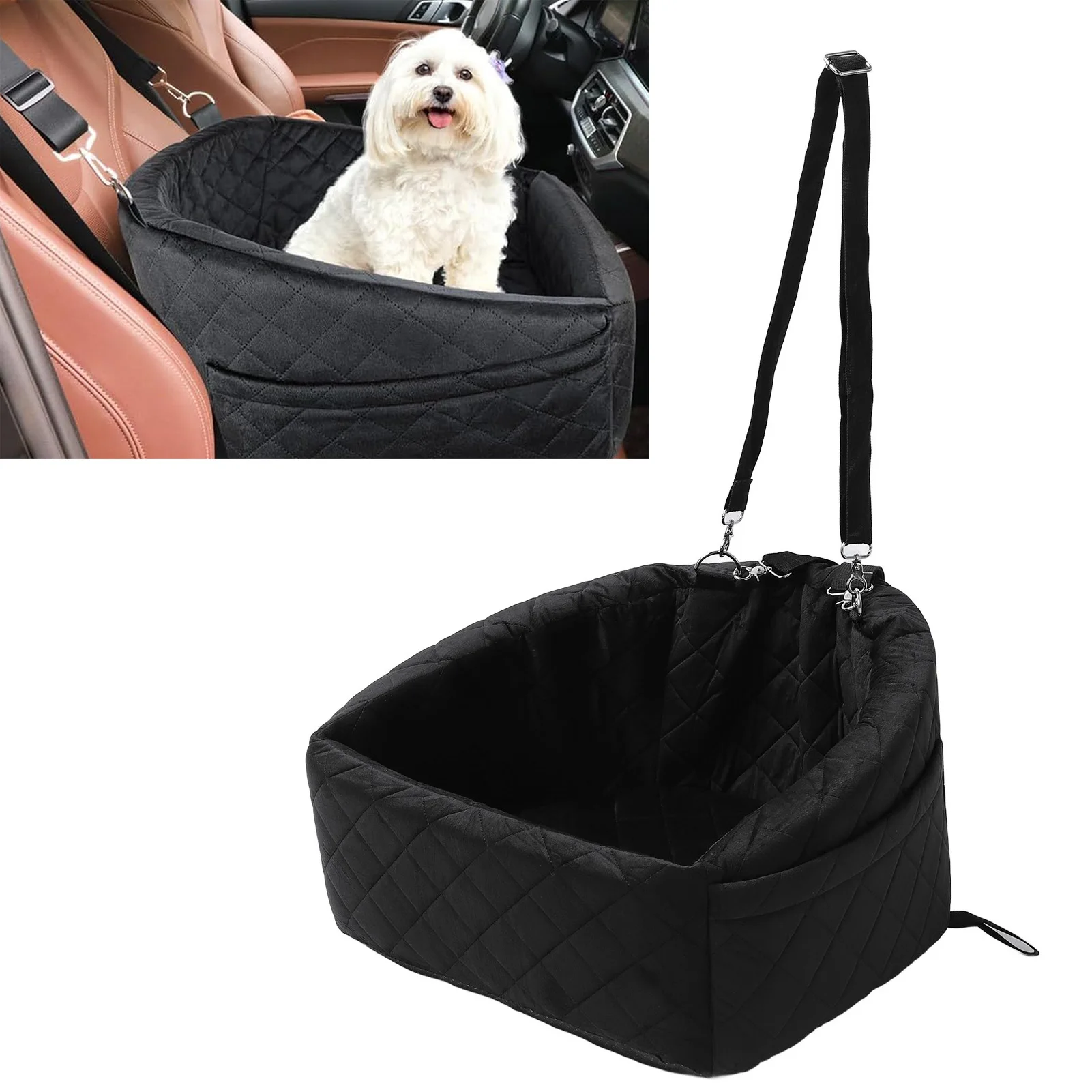 Water Resistant Elevated Dog Booster Car Seat