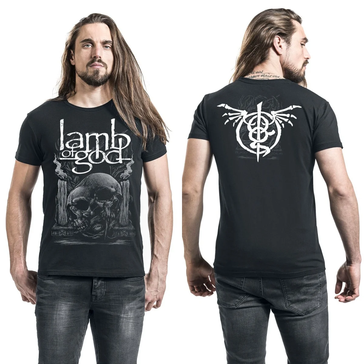 Lamb of God Grafik-Baumwoll-T-Shirt, Unisex, Sommer, kurzärmelig, modisches Marken-T-Shirt, luxuriöses, lässiges Vintage-T-Shirt