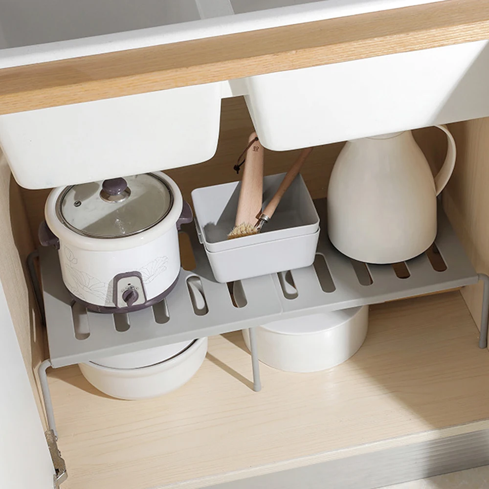 Home Closet Organizer Storage Shelf Rack Extendable Space Saving Multifunctional Wardrobe Cupboard Decorative Shelves Cabinet 4