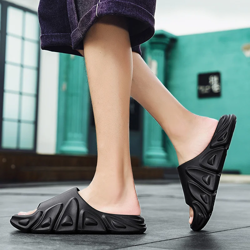 Slip Slippers for Men Non-Slip With Thick Sole Soft Foam Sliders Slipper for Indoor Outdoor_voghion.com