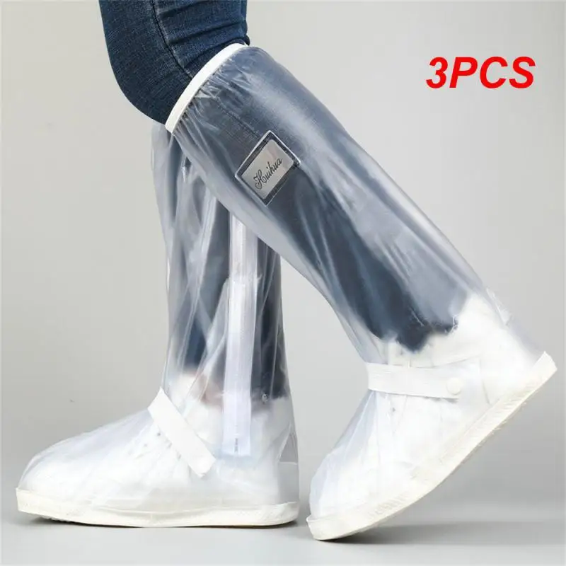 

3PCS High-Quality Men's And Women's Rainproof And Waterproof Boots Cover Rubber Boots Reusable Shoe Cover Non-Slip Rain Boots