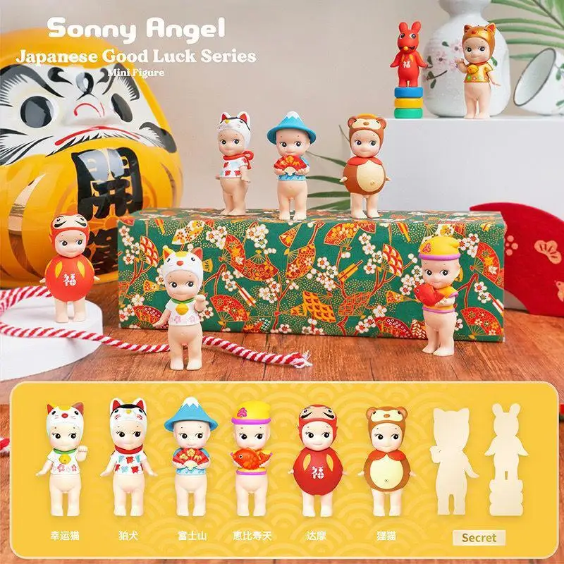 

Blind Box Sonny Angel Japanese Good Luck Series Mini Figure Collection Surprise Box Girls Gift Doll Ornament Toys Gift