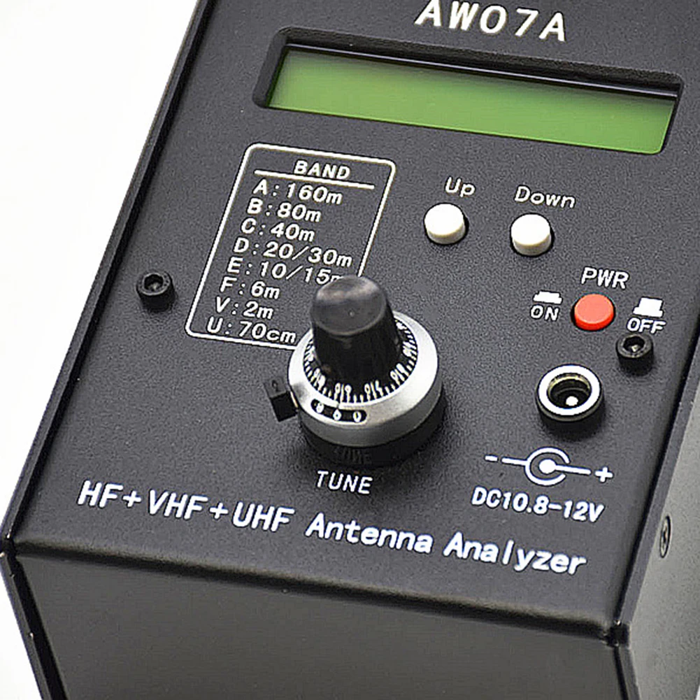 햄 라디오용 사용 가능한 측정 범위 측정 도구, HF/VHF/UHF AW07A 1.5-490MHZ 160M 안테나 분석기 계량기, 1.0-9.99 SWR
