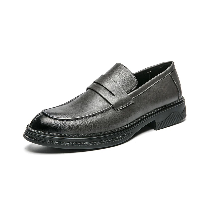 PremiumSilverBusinessShoesMen