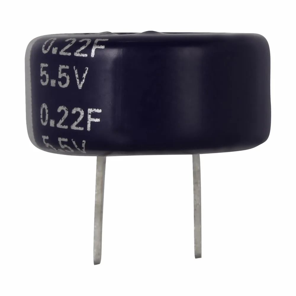 

SuperCapacitors KR KVR Series Farad capacitor C Type 5.5V 0.22F KR-5R5C224-R Super Capacitor Supercaps