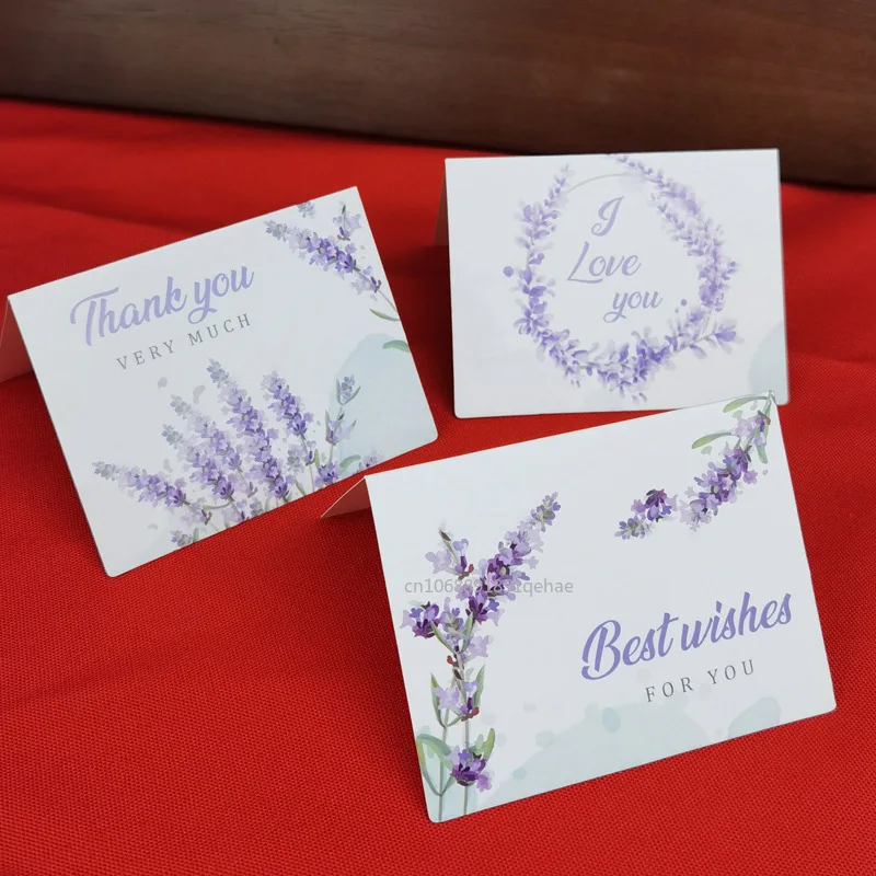 50/30/10pcs Thank You Card For Supporting Business Package Decoration Best Wishes I Love You Business Card Party Gift Card Decor