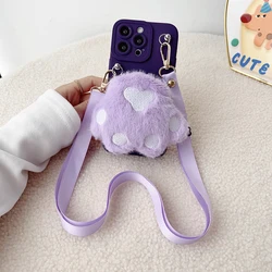 Plush Cat Paws Wallet Case with Strap - Galaxy A56 (Z - ZMR)
