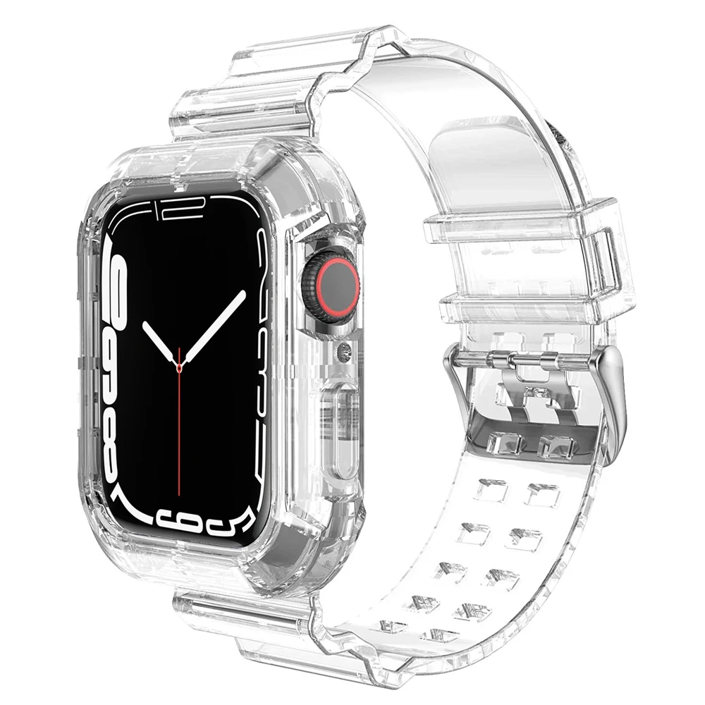 Transparent Silicone Bracelet with Protective Case