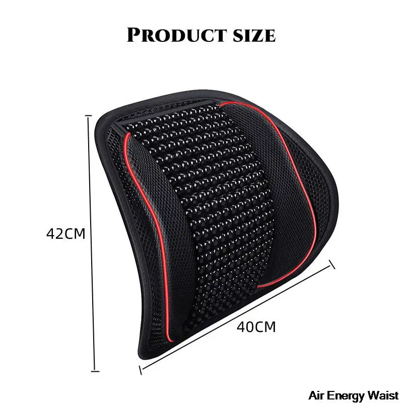 Breathable Car Seat Lumbar Support Cushion Universal Office Chair Massage  Back Protection Support Pillow Driver Waist Rest Mat