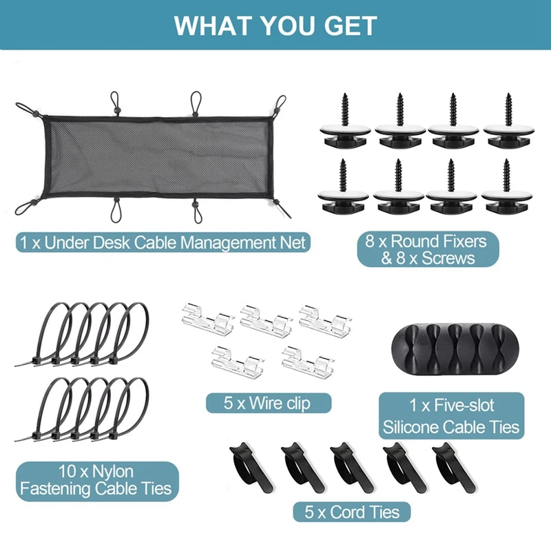 Organisateurs De Câbles (lot De 6) Magnétiques – Clips De Câbles Adhésifs – Pour Maison Et Bureau, Blancs - Et Votre Maison Devient Une Oasis De Bien-être