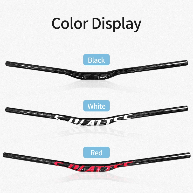 3k Carbon Fiber Handle Bar Unibody Mountain Bike Riser Bar 720mm Road Bike Handle Bar Ultralight