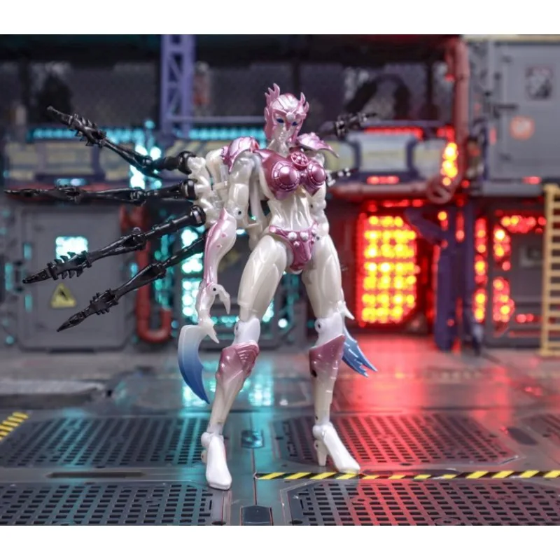 【재고 있음】 변신 장난감 오리지널 제품 TransArt BWM-08PW BWM08PW TA 메탈 블랙라크니아 핑크 스파이더 워리어