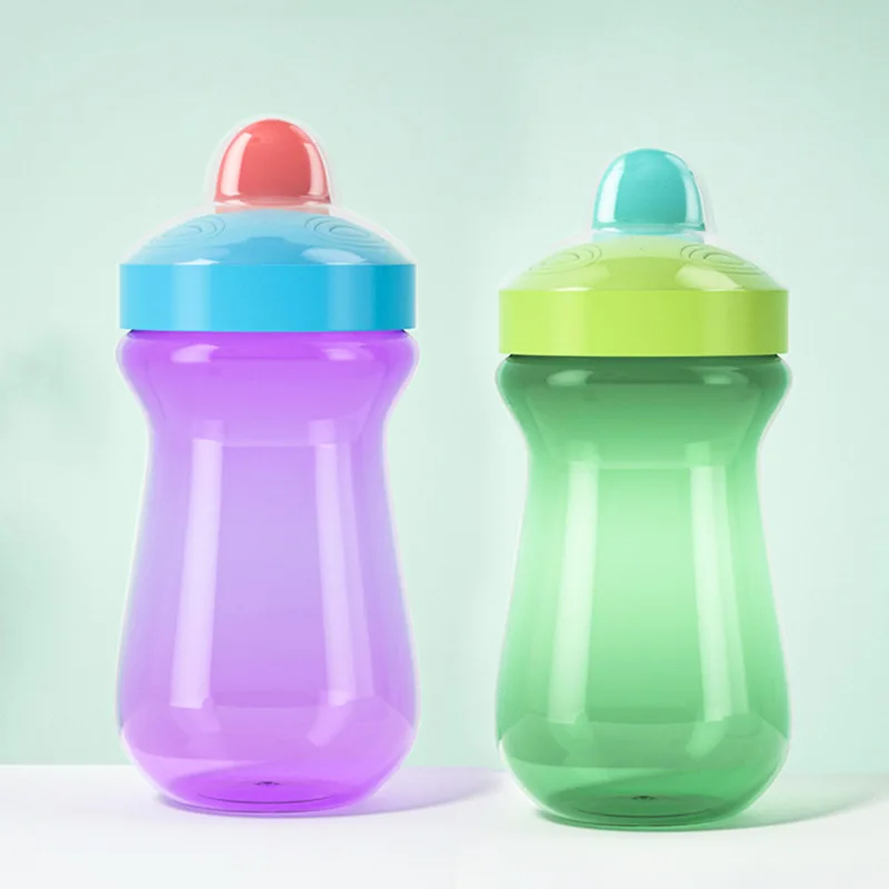 300mlCuteBabyBottlesEcofriendlyPPChildrenLearnFeedingDrinkingWaterBottleKidCups