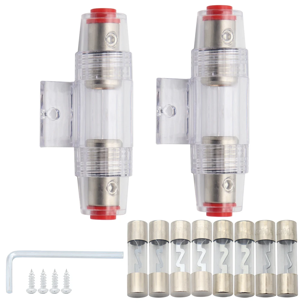 1Ser Car Audio Fuse Holder 30 100A 1Set Auto Stereo Fuse Base AGU Audio