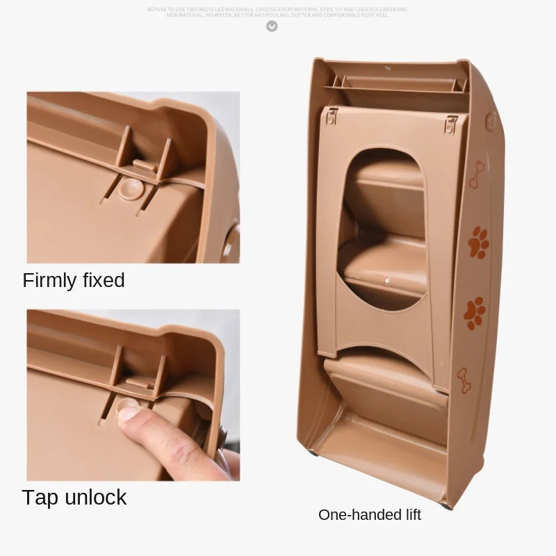 Dog staircase, pet ladder, bed sofa, non-slip, small cat and dog steps, ramp, folding and climbing ladder