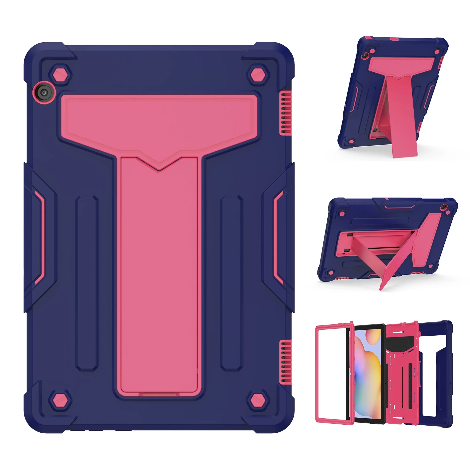 Heavy Duty Shockproof Armor Case with Hard Stand