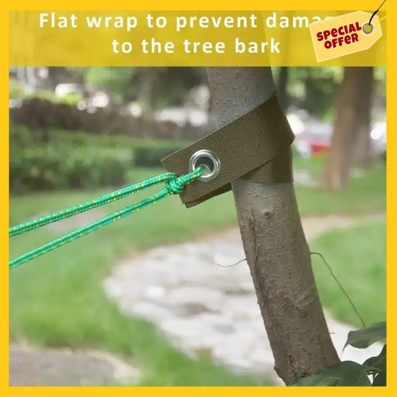 A45G-Tree Strap With Grommet Strong Load Bearing Good Support Effectively Fixed Newly Planted Branch Belt Garden Tool