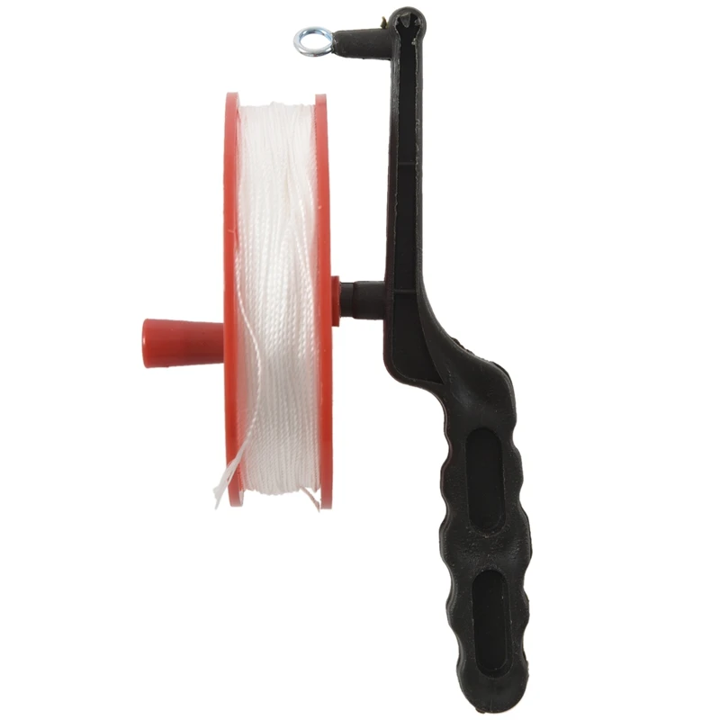 100M Twisted String Line Outdoor Kite Tool Ballbearing Plastic Red Wheel Kite Reel Winder 5