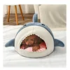 Dog Bed Winter Warm Semi-enclosed Big Mouth Shark Dog Kennel Cat Pad Pet Supplies Comfortable Cat House Sleep Bag Dropshipping 5
