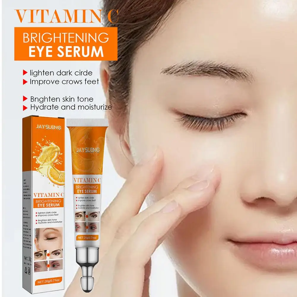 

Vitamin C Eye Cream Anti Dark Circles Whitening Under Firming Eye Smooth Skin Eyes Beauty Care Serum Fine Lines Bags X3l9