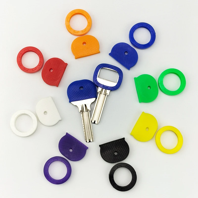 Key Caps Covers 10pcs/set Random Key Covers Topper Keyring Fashion Hollow Multi Color Soft Key Locks Accessories