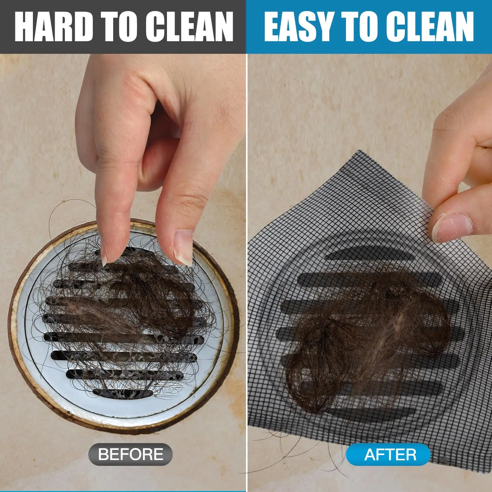 Shower Drain Hair Catcher Disposable Mesh Cover Floor Sink Strainer Filter Hair Stopper For Bathroom Kitchen
