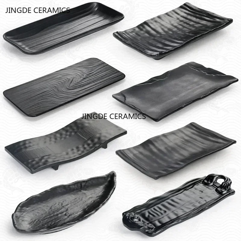 Non-breakable Melamine Sushi Barbecue Dinner Plates