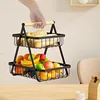2/3 Tiers Storage Rack Multi-Purpose Fruit And Vegetable Basket Countertop Storage Shelf for Bathroom Home and Kitchen Organizer 4