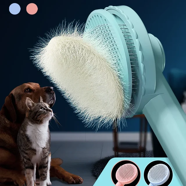 Brosse de toilettage pour animaux de compagnie, peigne pour enlever les poils de chat, épilateur pour chiots et chatons, accessoires de toilettage 1
