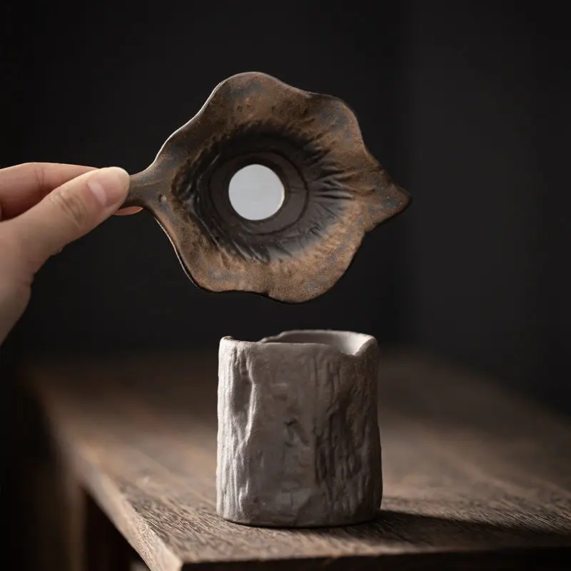 

Керамический фильтр для чая в стиле ретро, Чайный фильтр, сепаратор для чая, сетчатый тканевый фильтр, набор аксессуаров для чая