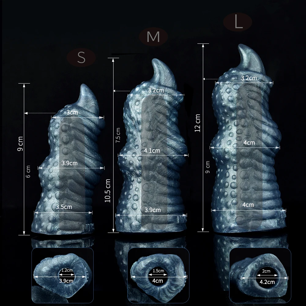 FAAK Dragon Claw Finger Sleeve Silicone Sheath Masturbator Prostate Massage Clit Stimulate Foreply Sex Toys Couple Flirting