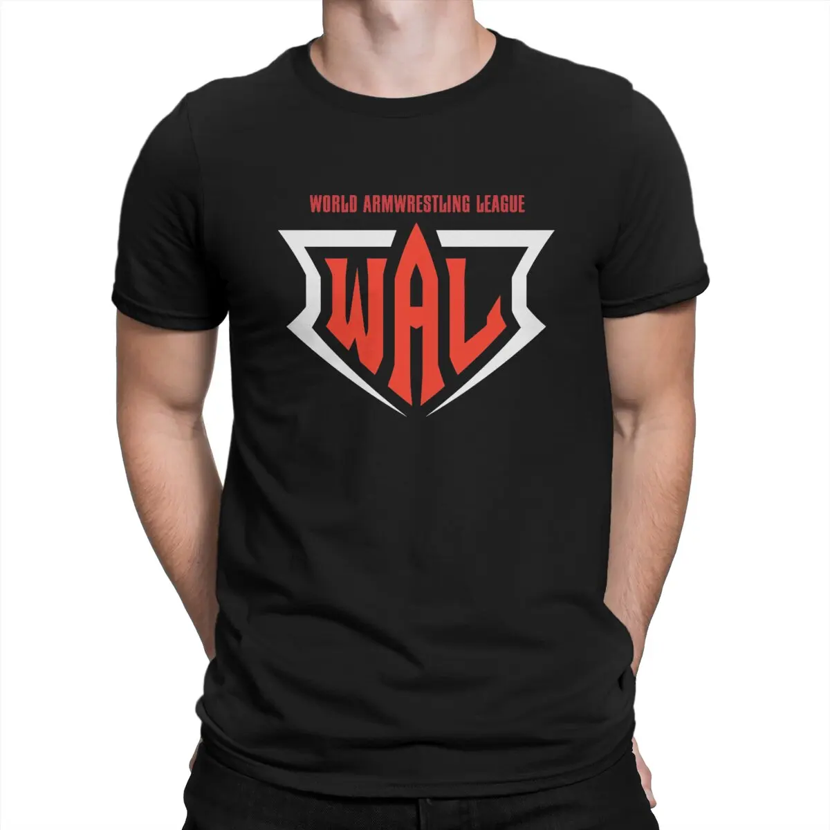 

Wal Tees Classic Man's TShirt Wrestling Crewneck Tops 100% Cotton T Shirt Humor High Quality Gift Idea