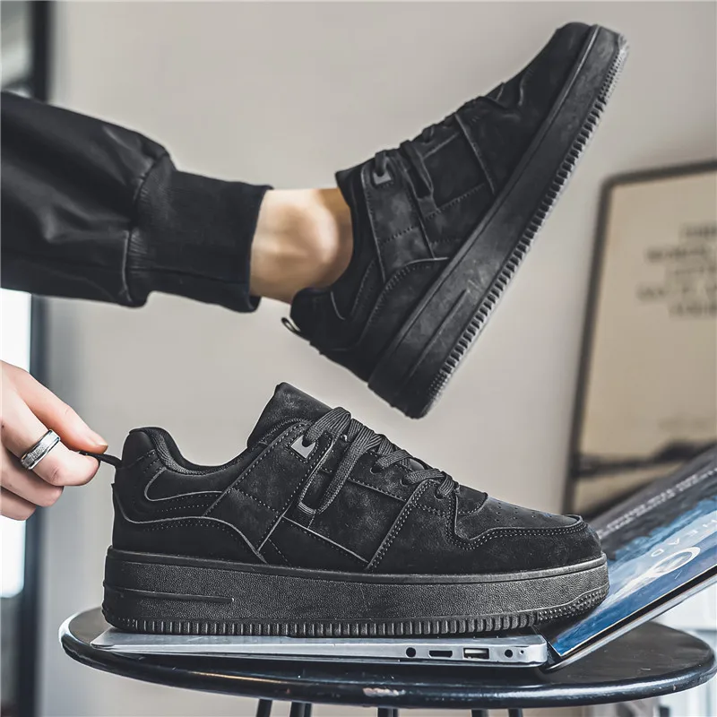 Casual Sneaker Loafers Safety  Round Toe Casual Shoes Platform Sports Shoes Skateboardsports and Leisure  Men\'s Autumn Sneakers