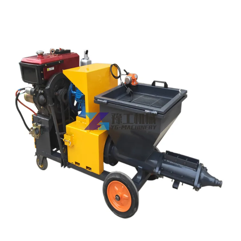 

20m Concrete Cement Mortar Spraying Machine Portable Plastering Machine Price for Sale