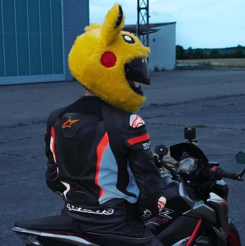 Housse De Casque Moto Peluche,Couvre-Casque De Moto Housse Protection