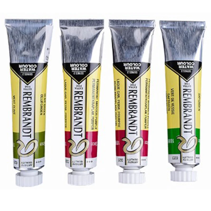 Talens REMBRANDT 아티스트 수채화 페인트, 5ml 튜브 마스터, 전문 그림, 일러스트 미술 용품, 학생 용품
